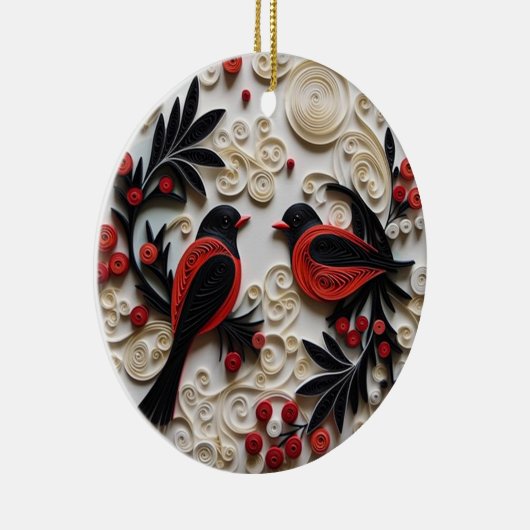 Het Ornament van de kerstvogels" (Rechts)