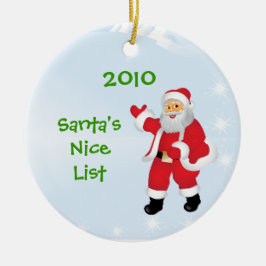 Het Ornament van de Lijst van Nice van de kerstman