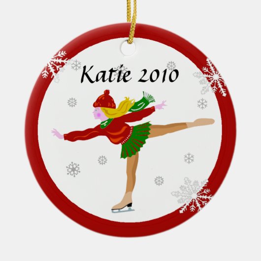 Het Ornament van de Schaatser van het ijs (Voorkant)