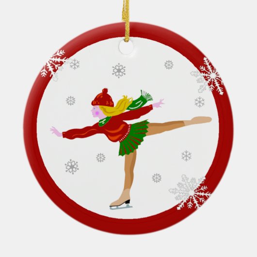 Het Ornament van de Schaatser van het ijs (Achterkant)