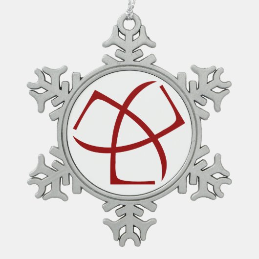 Het Ornament van de Sneeuwvlok AJC (Voorkant)