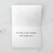 Het Ornament van de Ster van de kerstkaart Feestdagen Kaart (Binnen)