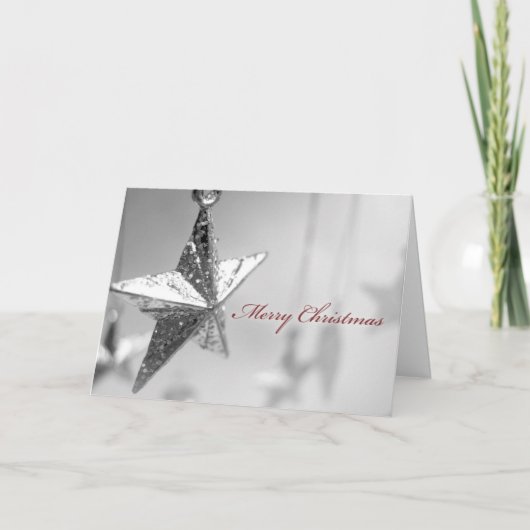 Het Ornament van de Ster van de kerstkaart Feestdagen Kaart (Voorkant)
