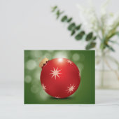 Het Ornament van de vakantie; Blanco Feestdagenkaart (Staand voorkant)