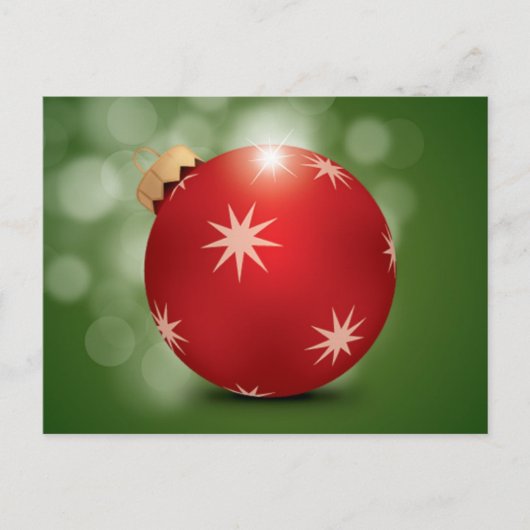 Het Ornament van de vakantie; Blanco Feestdagenkaart (Voorkant)