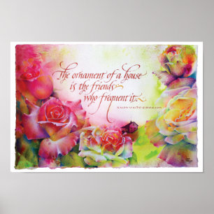 Het Ornament van een Huis, Afdrukken, 17 x 11,5 Po Poster