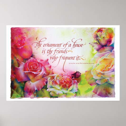 "Het Ornament van een huis..." Poster (Voorkant)