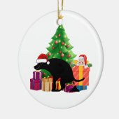 Het Ornament van een kerstcadeau voor een hond (Links)