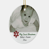Het Ornament van Eerste Kerstmis van de baby (Rechts)