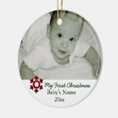 Het Ornament van Eerste Kerstmis van de baby (Links)