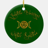 Het Ornament van het gekantelde 'Faerie Tree Yule' (Achterkant)