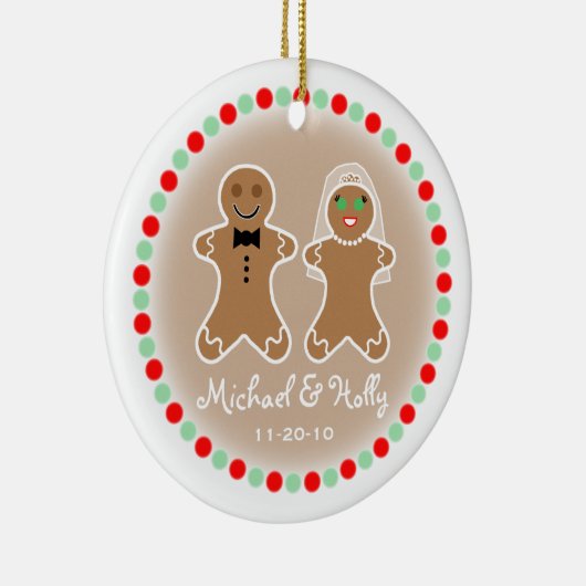 Het Ornament van het huwelijk - Bruid Gingerbead & (Rechts)