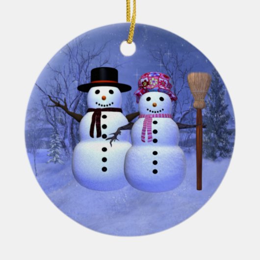 Het Ornament van het Paar van de sneeuw (Voorkant)
