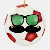 Het Ornament van het Voetbal van de snor (Achterkant)