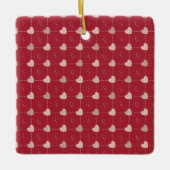 Het Ornament van Holiday Hearts & X's & O's. (Voorkant)