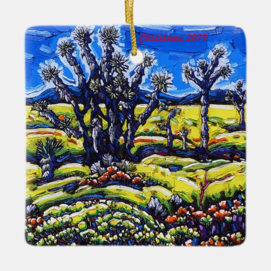 Het Ornament van Joshua Trees met Kerstmis 2019 (Voorkant)