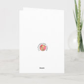 Het Ornament van Kerstmis Feestdagen Kaart (Achterkant)