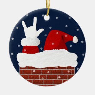 Het Ornament van Kerstmis van de kerstman met de