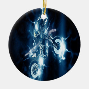 Het Ornament van Kerstmis van de motocross