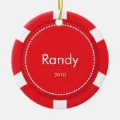 Het Ornament van Kerstmis van de Spaander van de (Voorkant)