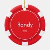 Het Ornament van Kerstmis van de Spaander van de (Achterkant)