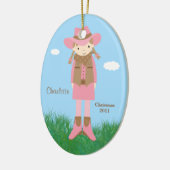 Het Ornament van Kerstmis van de veedrijfster (Links)
