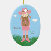 Het Ornament van Kerstmis van de veedrijfster (Achterkant)