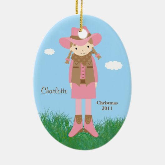 Het Ornament van Kerstmis van de veedrijfster (Achterkant)