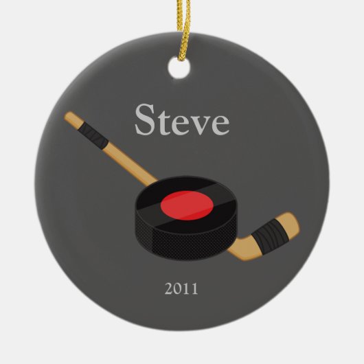 Het Ornament van Kerstmis van het hockey (Voorkant)