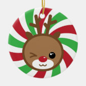 Het Ornament van Kerstmis van het Rendier van (Voorkant)