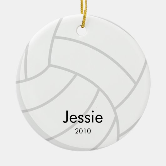Het Ornament van Kerstmis van het volleyball (Voorkant)
