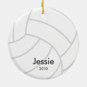 Het Ornament van Kerstmis van het volleyball (Achterkant)
