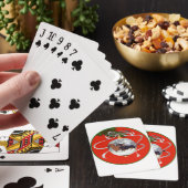Het Ornament van Kerstmis van tekkels Speelkaarten (Insitu)