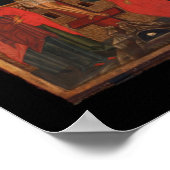 Het orthodoxe Pictogram van Jezus op het kruis Poster (Hoek)