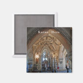 Het ossuarium in Sedlec of de Kerk van Allerheilig Magneet (Voorkant / Achterkant)