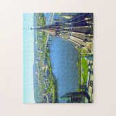 Het Ottawa-parlement blaast de rivier aan. Legpuzzel (Verticaal)