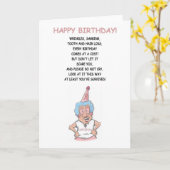 HET OUD WIJF VAN DE VERJAARDAG KAART (Gele Bloem)