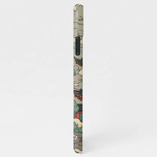 Het oude afbeelding van het Koninklijk Paleis in K iPhone Hoesje (Rechterkant)