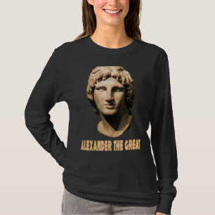 Het oude Alexander de Grote van Macedonië Alexandr T-shirt