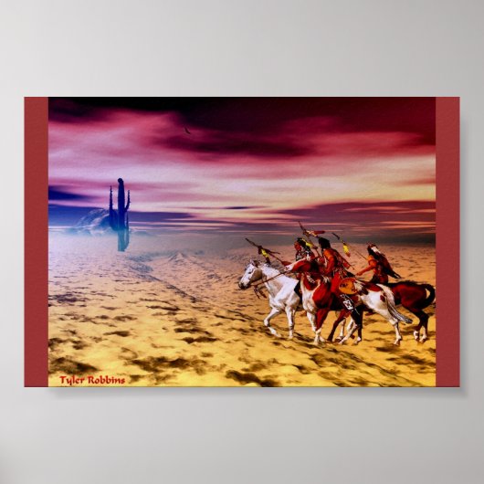 Het oude Amerikaanse westen Poster (Voorkant)