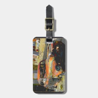 Het oude Bagagelabel van de Auto uit in de Kroon