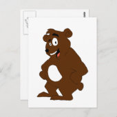 Het oude Beer van de Sport van de Cartoon Briefkaart (Voorkant / Achterkant)