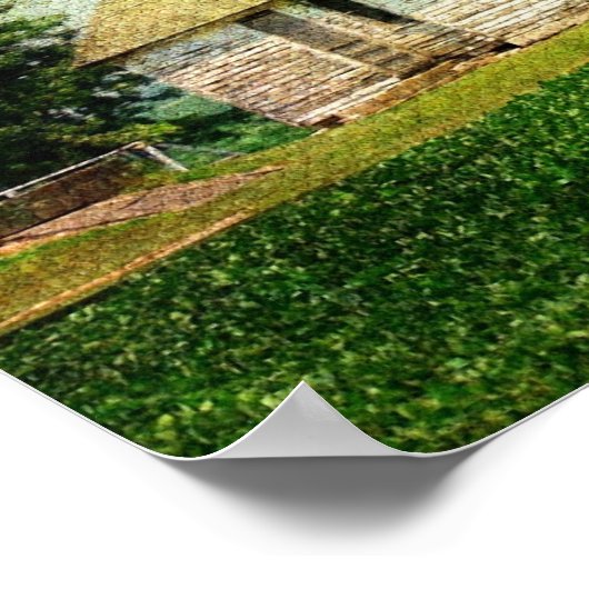 Het oude Boerderij huis Poster (Hoek)