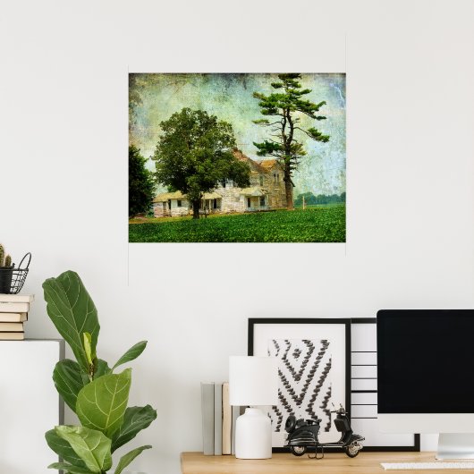 Het oude Boerderij huis Poster (Thuiskantoor)