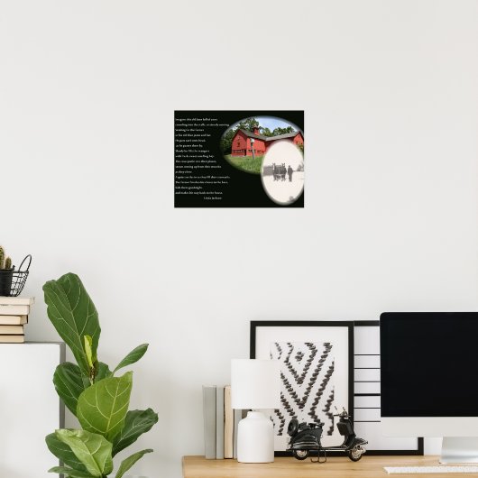 Het oude boerengedicht poster (Thuiskantoor)