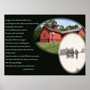 Het oude boerengedicht poster