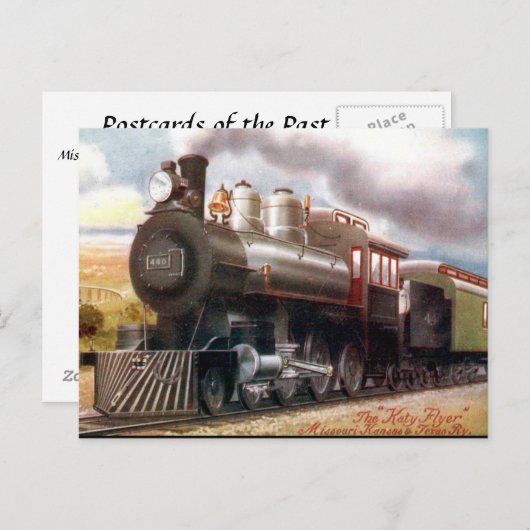 Het oude Briefkaart - de "Katy Flyer". (Voorkant / Achterkant)