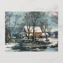 Het oude Briefkaart van de Grist Mill