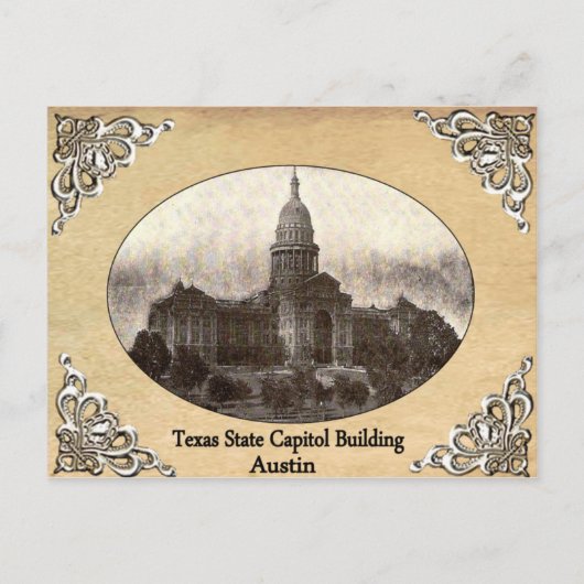 Het oude Briefkaart van het Amerikaanse Capitolbou (Voorkant)