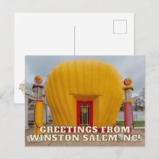 Het oude Briefkaart van het Post van Shell van de (Voorkant / Achterkant)